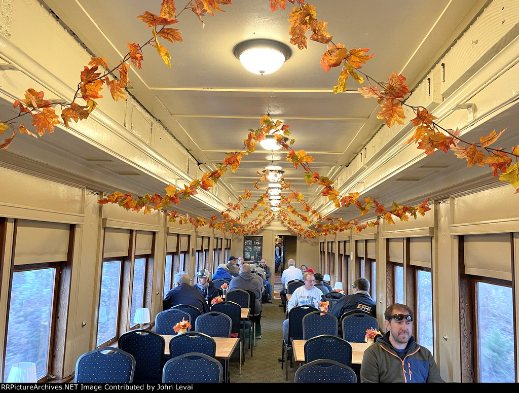 Different interior views of the PRR Mineral Spring Car